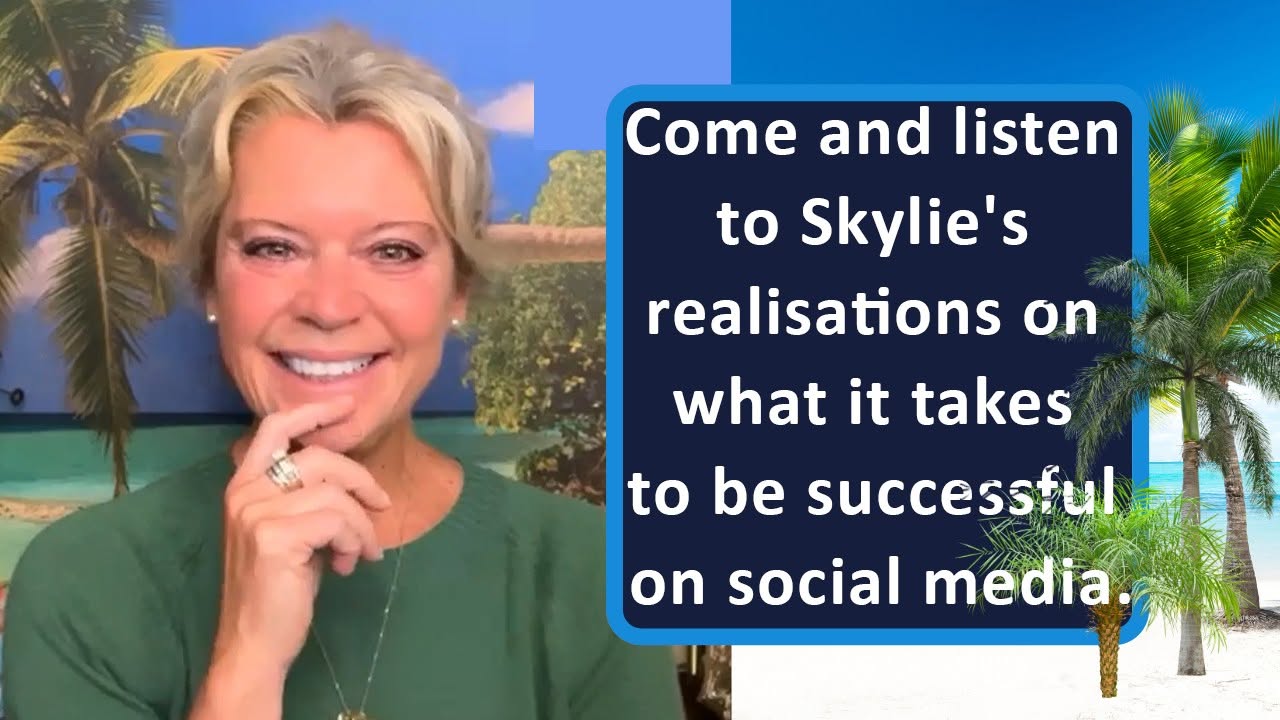 Come and listen to Skylie's realisations on what it takes to be successful on social media.