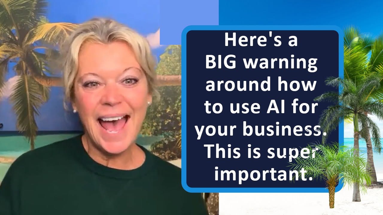 Here's a BIG warning around how to use AI for your business. This is super important.